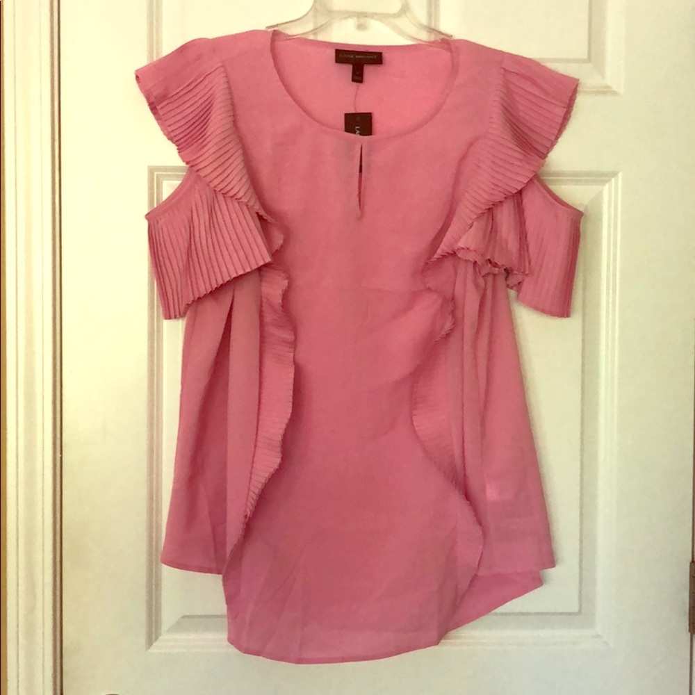 Cold Shoulder Ruffle Top